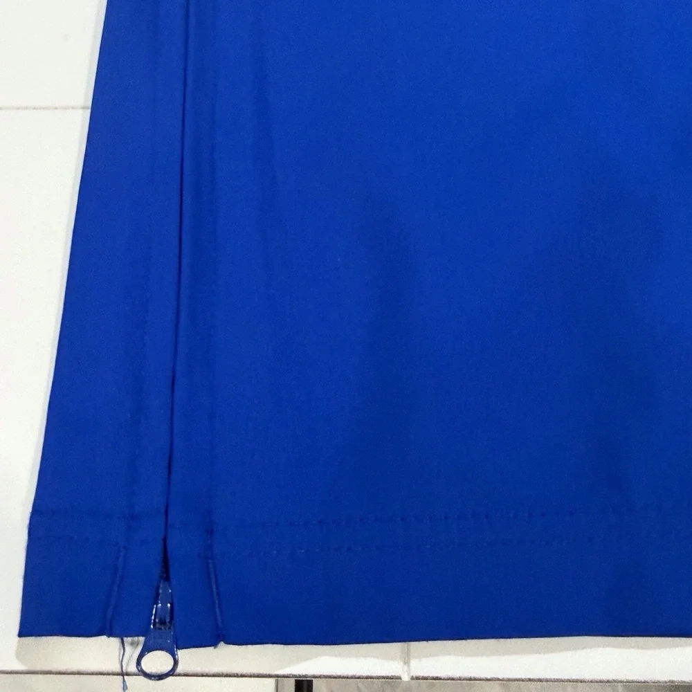 Adidas Climalite 1/4 Zip Pullover Men's XL Blue Short‎ Sleeve Golf Shirt  F Logo